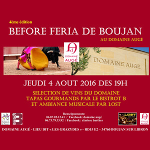 Before Feria de Boujan Sur Libron - Domaine Augé