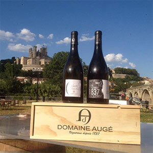 Vin du Domaine Augé sous la cathédrale de Beziers